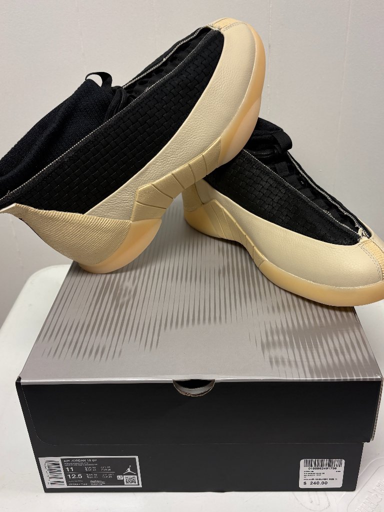 Jordan 15-23re Black Muslin (Iv7637-100), Size 11